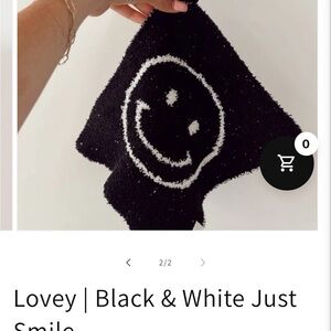 Black & White Smiley Kids Lovey